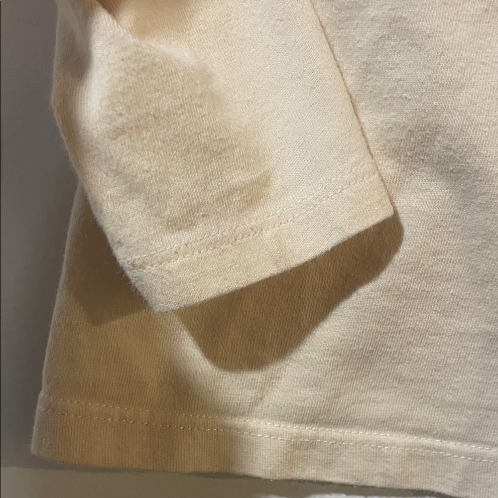 Petite Bateau Cream Ruffled Long Sleeve 12 Months - Picture 5 of 5